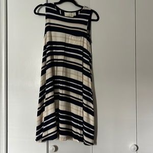 Casual Stripped Swing Dress